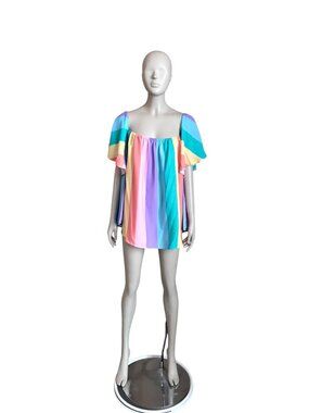 NWOT Fantastic Fawn Pastel Rainbow Blouse